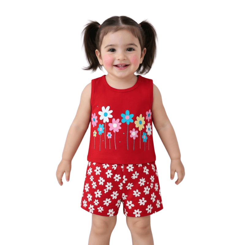 বাচ্চাদের গেঞ্জি সেট ২ পিস (গেঞ্জি+প্যান্ট) (Tank Top)